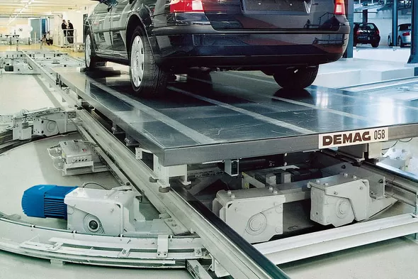 Hjulblocksystem RS i arbete med bil