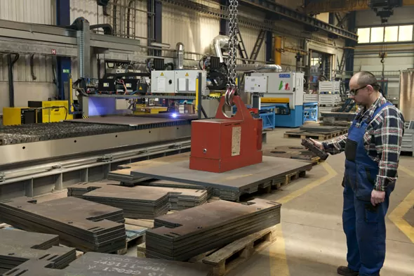 Batterimagnet i arbete