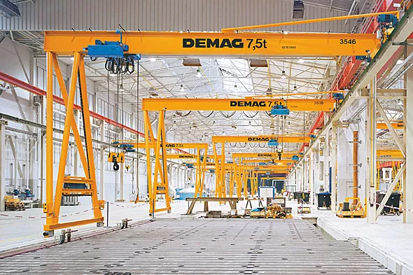 Halvportskranar från DEMAG