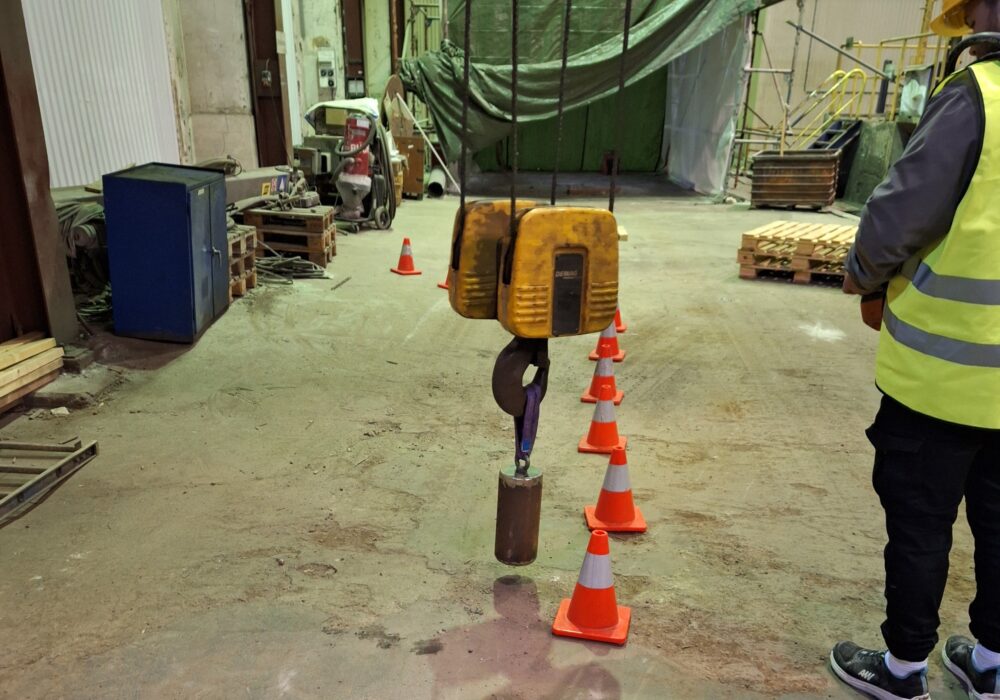 Traversförare som genomgår utbildning