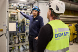 David Ström har varit ansvarig från Dematek för elen kring traverskranen