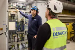 David Ström har varit ansvarig från Dematek för elen kring traverskranen