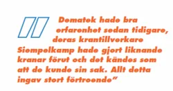 Dematek är en förtroendegivande leverantör av lyftutrustning